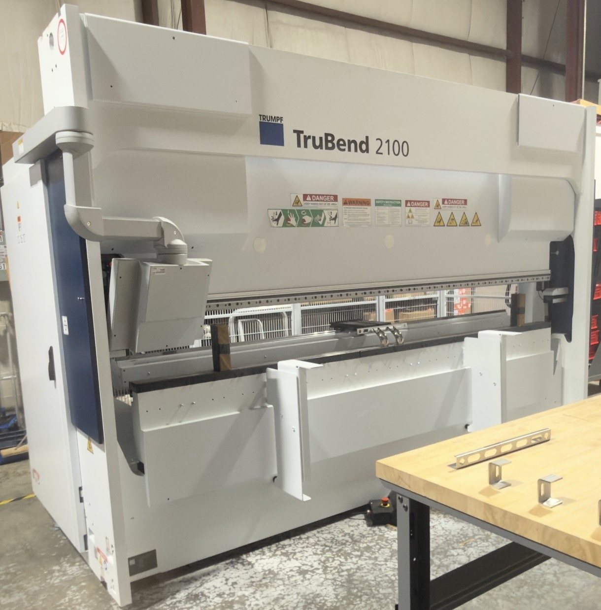 TRUMPF TruBend 2100 press brake at the Shrewsbury facility